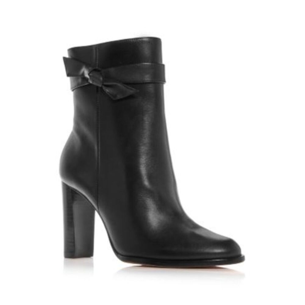 ALEXANDRE BIRMAN Womens Black Clarita City Almond Leather Booties 38.5